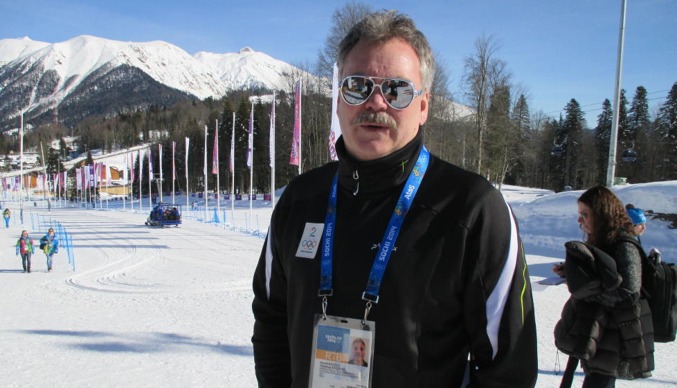 Harald Bredeli er spent før skiskytingen starter.