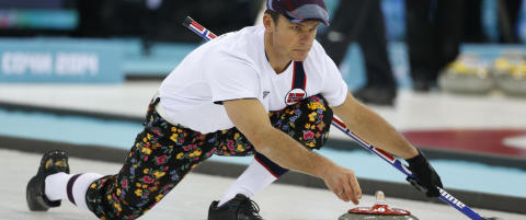 Sjekk curling-guttas siste buksestunt. Stjal showet på gårsdagens trening