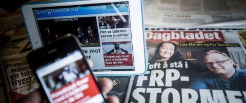 Avisenes opplag synker, men mediepolitikken står stille