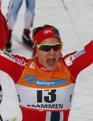 Ny bragd for Maiken Caspersen Falla, gikk til topps i Drammen