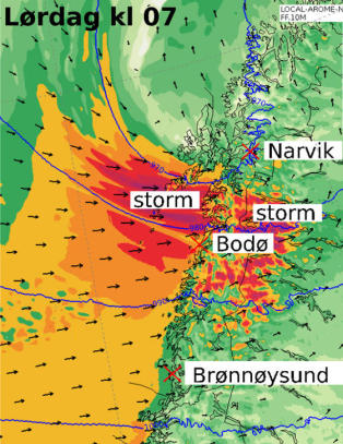 Frykter ekstremvær i Nord-Norge i natt og i morgen