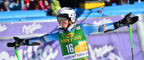 Kristoffersen på pallen igjen etter at favoritten falt på målstreken