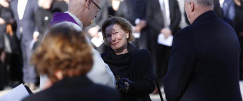 Rørt Sonja etter Kjell Nupens bisettelse