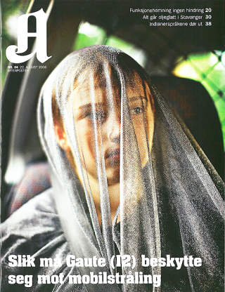 DAGENS A-MAGASIN: Hovedssaken i dag handler om Gaute (12). Faksimile: A-magasinet 22.08.08