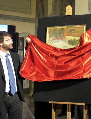 Fabrikkarbeider hadde kunstskatter på kjøkkenveggen i 40 år