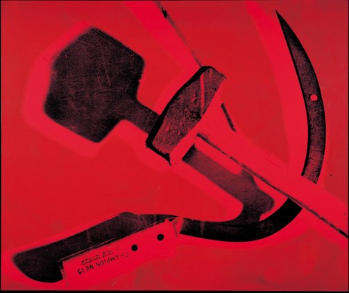 Hammer and Sickle, 1976 � Andy Warhol Foundation for the Visual Arts / BONO, Oslo 2008