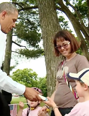 Obama: - Jeg er ekte vare, ingen voksfigur