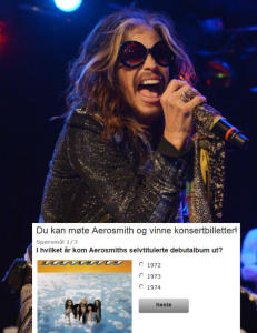 Ta vår enkle Aerosmith-quiz og vinn stjernetreff med Steven Tyler & co.