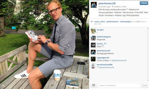 <B>MOTESANS:</b> Peter Kovacs avslører at det er kjæresten Melissa Wiik som tar bildene til Instagram-kontoen hans. 