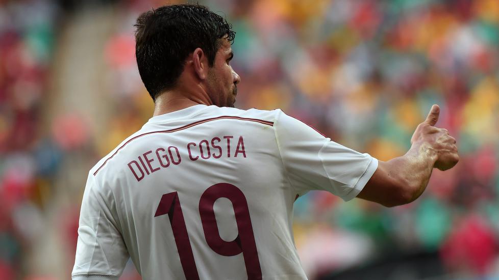 Thumbs up fra Costa som fikset straffen til Spania.