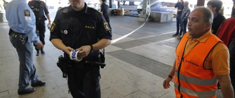 Bombetrussel mot Gøteborg sentralstasjon