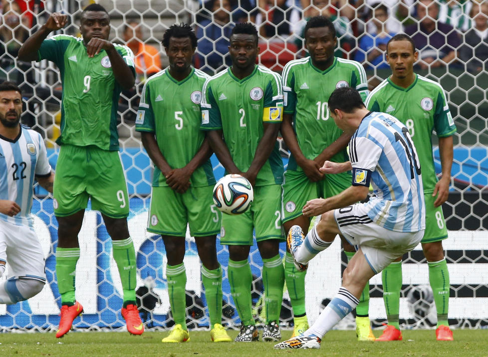 To tomålsscorere da Argentina slo Nigeria 3-2.