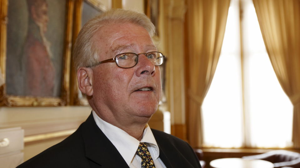 HAR S�RGET FOR ST�TTE:  Carl I Hagen sier HRS har v�rt kontroversielle bare i den dumsnille delen av Norge.
Foto: Cornelius Poppe / SCANPIX