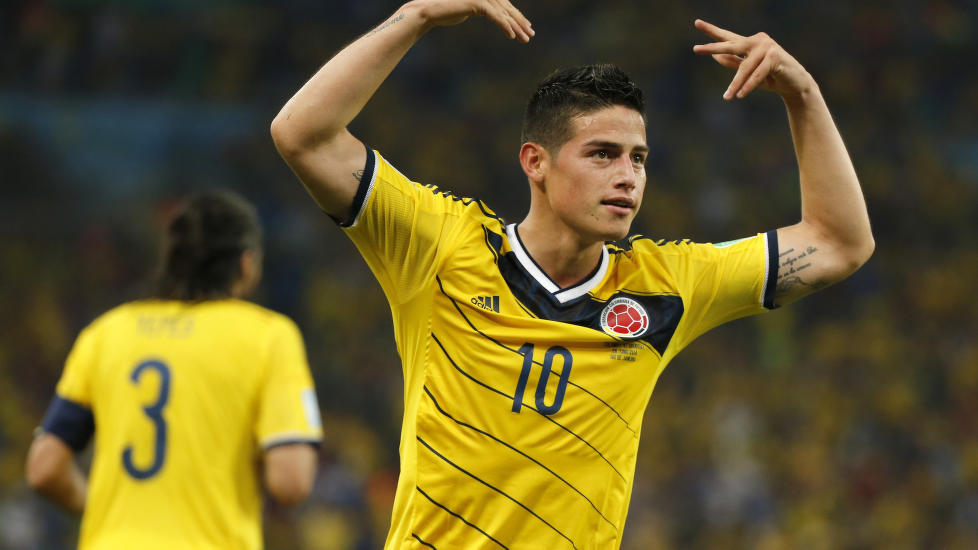 <b> HER ER VMs TOPPSCORER: </b> Dette er da mannen: James Rodriguez. To mål i kveld, totalt fem mål på fire VM-kamper.