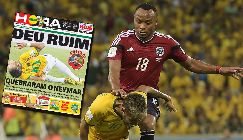 Colombia-spiller får tyn etter Neymar-skaden.
