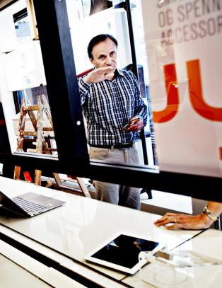 Apple-salget ramler i butikk