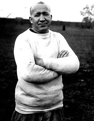 FOTBALLTRENER-LEGENDE: Norske Knut Rokne, eller Knute Rockne som han blir kalt i USA. Foto: AP/Scanpix