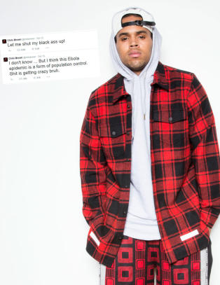 Chris Brown i hardt vær etter ebola-tweet