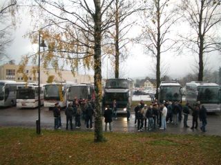 �RESKODEKS: Norske casuals har visse regler som gjelder n�r de gj�r opp seg imellom. Man skal bare sl�ss med likesinnede, ikke bruke v�pen og ikke sparke noen som ligger nede. - Men i kampens hete kan det likevel skje brudd p� reglene, forteller Reim.Foto: ISKOBOYS.COM