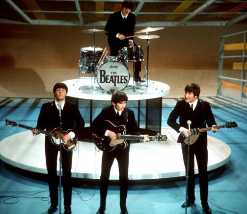 SA NEI TIL JE-JE-JE-MUSIKK: The Beatles She Loves You ble upopul�r i DDR. Beatmusikk ble forbudt. Foto: AP
