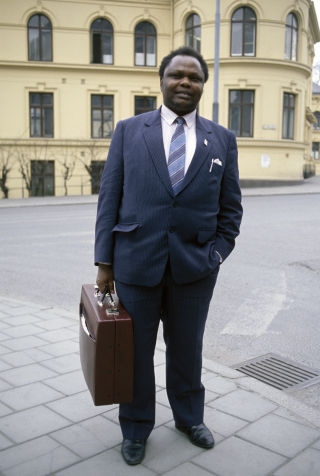 STO BAK L�GN: Bl�ffmakeren Sammy Korir hevdet bakmann bak Rwanda-folkemordet var i Norge. Foto: Glen Widing/SCANPIX