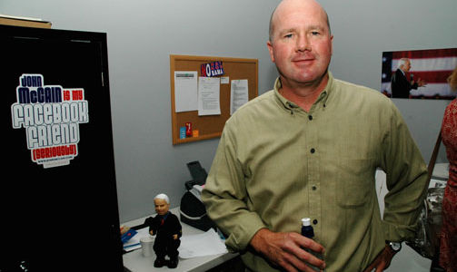 TRYGG P� SEIER: McCain-talsmann Doug Cole er sikker p� seier i Arizona