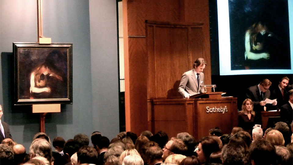 266 MILLIONER: Det er prisen for det siste Munch-salget hos Sotheby's i New York. Foto: Randi Fuglehaug