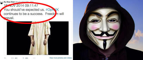 Anonymous erklærer cyber-krig mot Ku Klux Klan