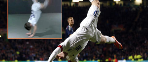 Da Kai (5) spurte Rooney om han kunne slå hjul svarte 29-åringen slik