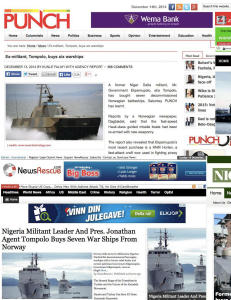 Forsvarets båtsalg skaper mediestorm i Nigeria