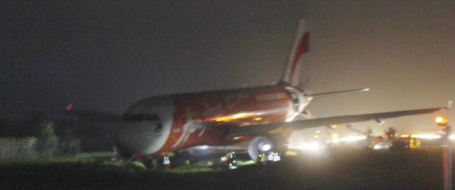 Enda et AirAsia-fly involvert i ulykke: Sklei av rullebanen
