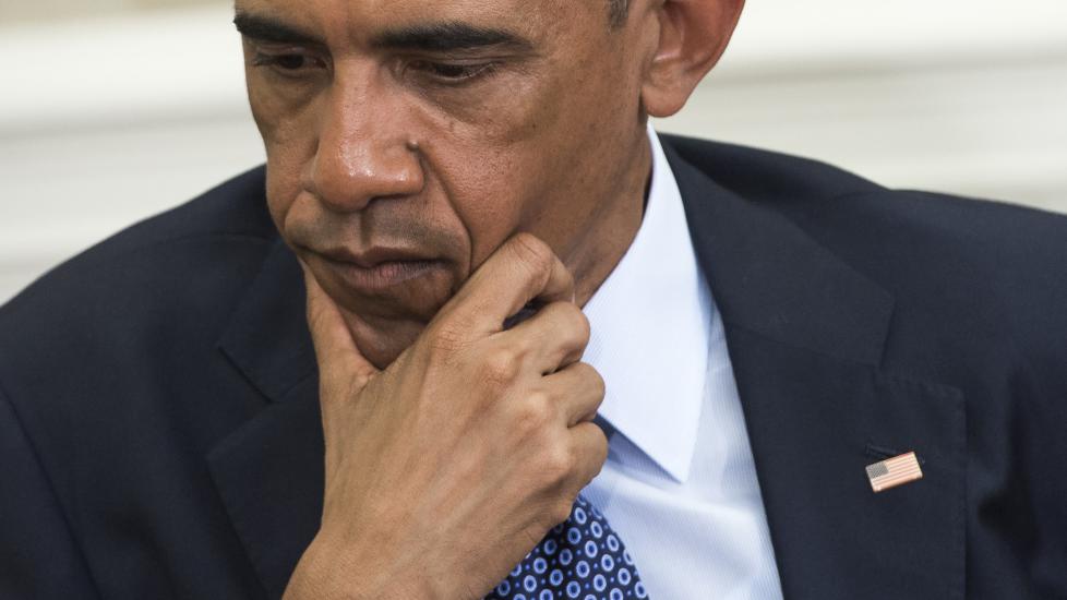 VIL SI NEI: Barack Obama vil ikke se oljer�rledningen som er planlagt � g� fra Canada til Texas. Foto: AFP / SAUL LOEB