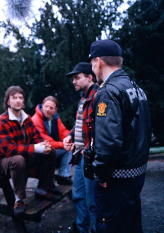 NYG�RDSPARKEN: Mange av de narkomane i Bergen oppholder seg i Nyg�rdsparken. I f�lge politiet er milj�et voksende. Foto: DAGBLADET
