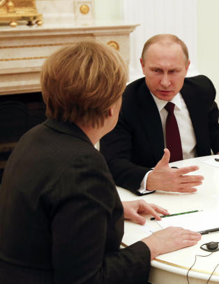Bare Merkel kan
temme Putin