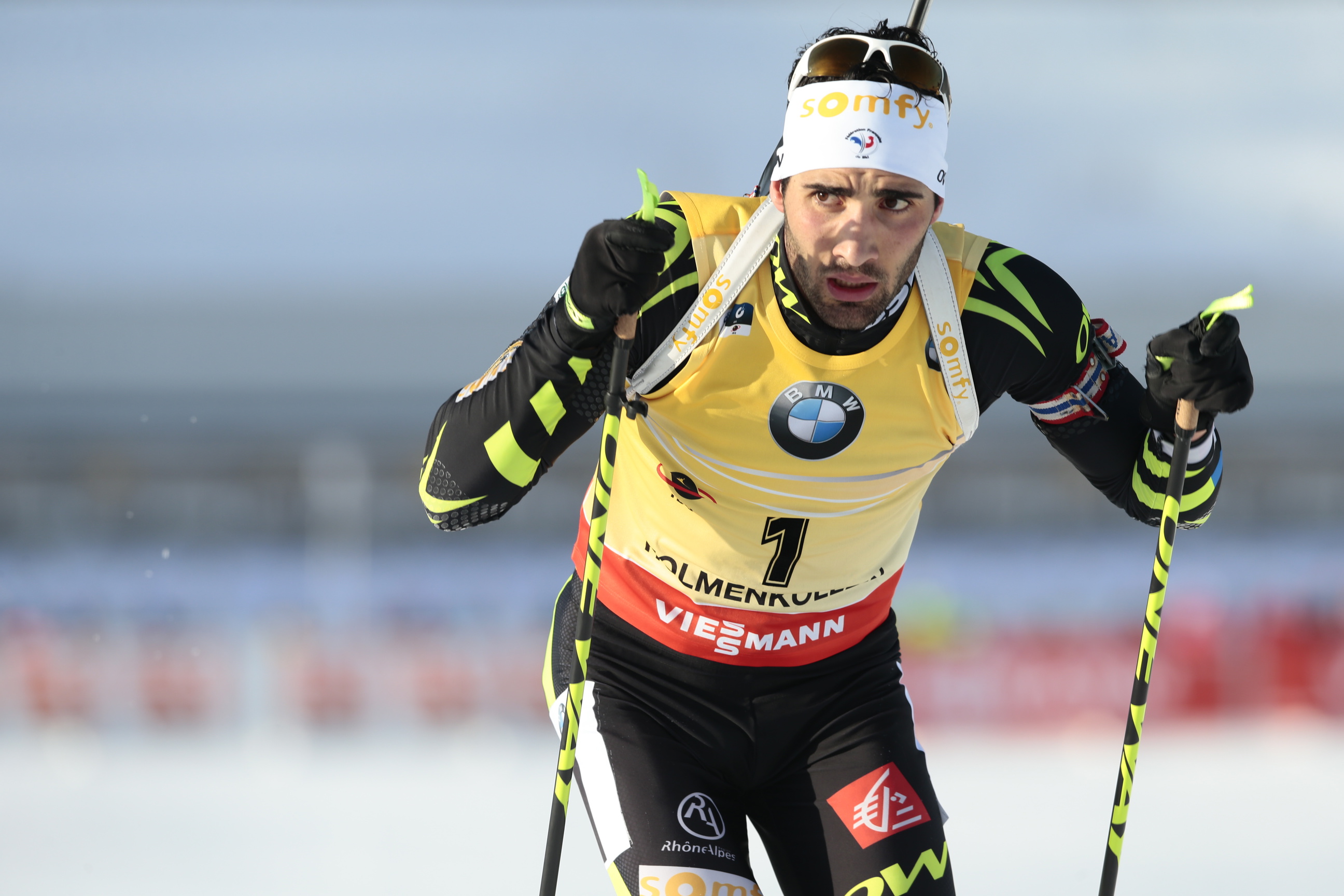 <b>GOD START:</b> Martin Fourcade skjøt fem treff på første standplassbesøk.