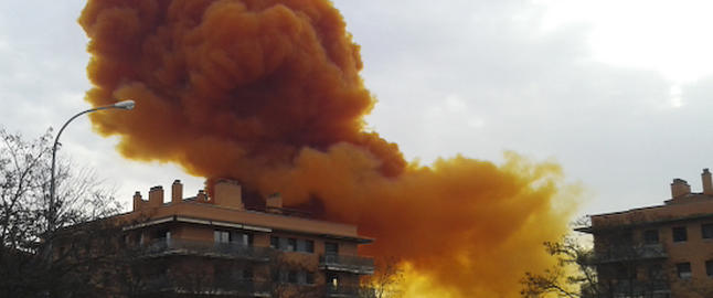 Giftsky skapte frykt i Catalonia