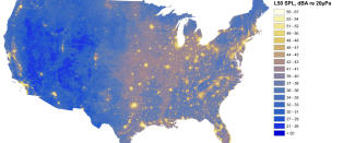 Her ser du de stilleste og mest bråkete stedene i hele USA