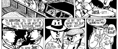 Lager tegneserie om gangster og krigshelt