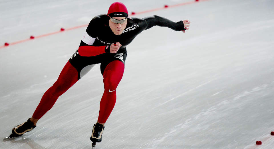 F�RSTE 1500: H�vard B�kko vant 1500 meter for menn under verdenscupstevnet i Moskva i formidddag.
Arkivfoto: Stian Lysberg Solum / SCANPIX