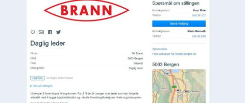 Kan du rydde opp i Brann-kaoset? Nå kan du bli Branns nye daglige leder