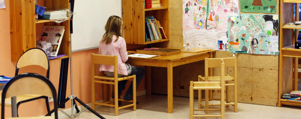 KRITISKE: Utdanningsforbundet er uenig i at innf�ring av karakterer er gunstig p� barneskoletrinnene. Illustrasjonsfoto: SCANPIX
Foto: Lise �serud / SCANPIX .