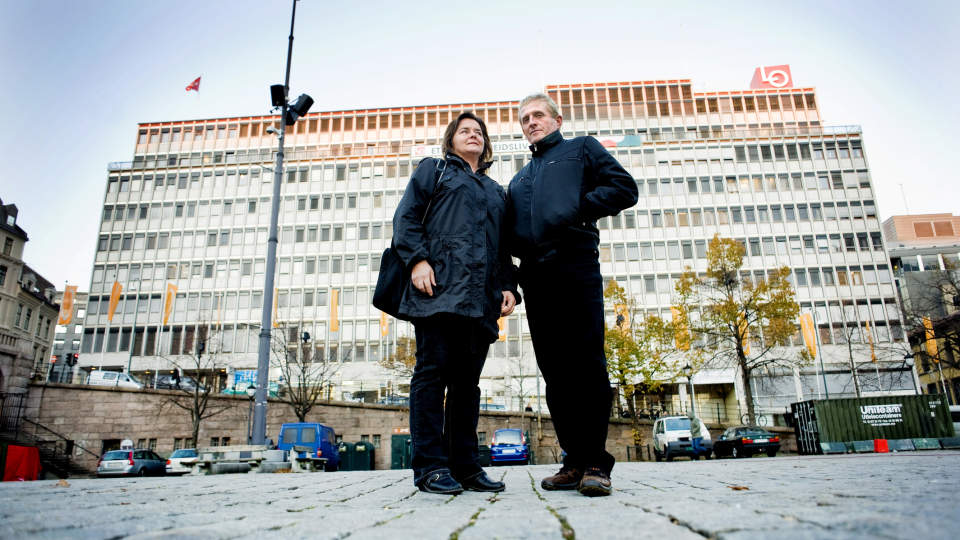 DAVID SLO GOLIAT: Elin T�s�s og �yvind Andersen slo LO i H�yesterett i dag. Foto: Thomas Rasmus Skaug/DAGBLADET