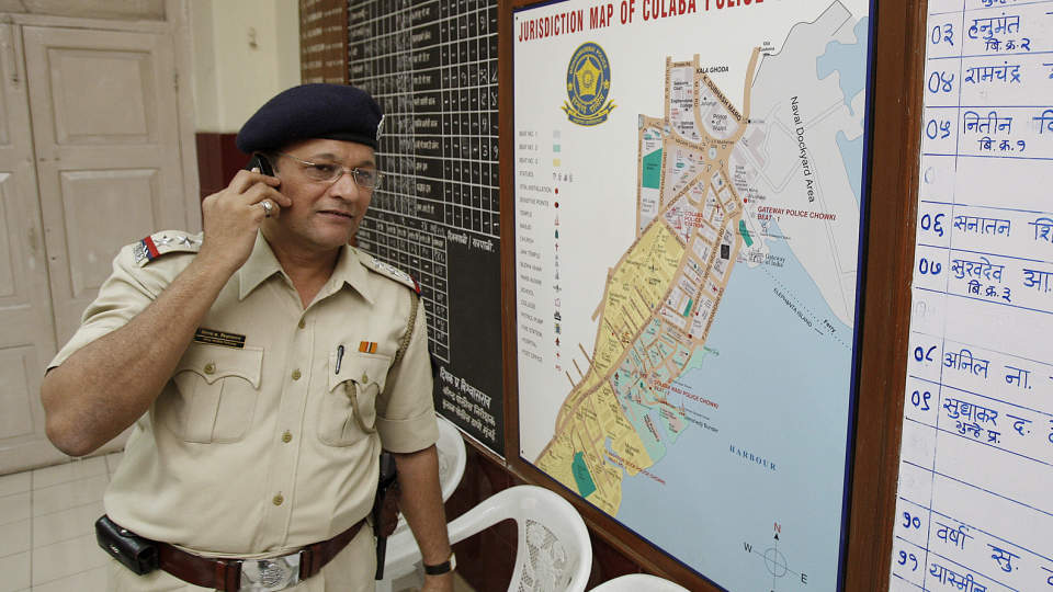 I FRONTLINJA: F�rsteinspekt�r Deepak P. Vishwasro sov ikke p� 54 timer, tida det tok f�r siste terrorist var nedkjempet p� Taj Mahal Palace. FOTO: Hans Arne Vedlog