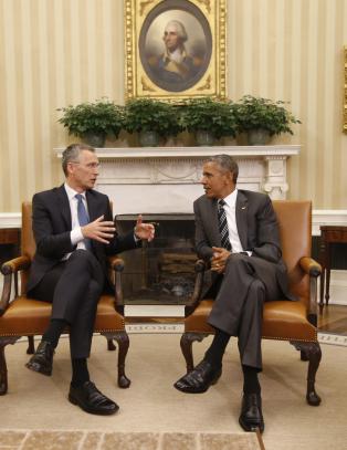 Nato-Jens møtte Obama i Det hvite hus: - Vi er heldige som har generalsekretær Jens Stoltenberg i lederrollen