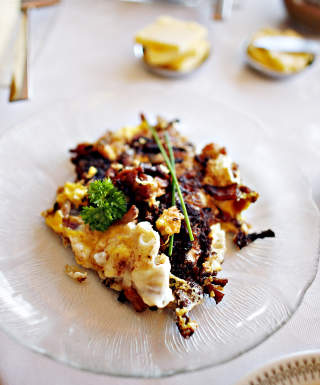 MED PERSILLE: Kristins Egg og bacon