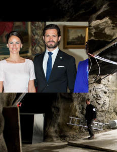 Prins Carl Philip og Sofia feirer privat fest i underjordisk militærbunker