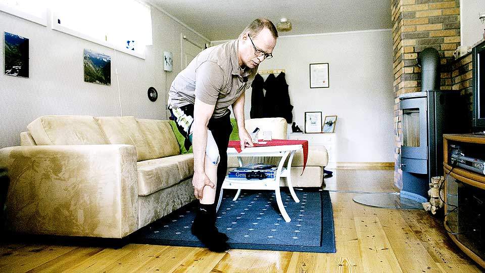 KLAGET OG FIKK MEDHOLD: Sven-Erik Blidberg mistet beinet etter en arbeidsulykke. Foto: Bj�rn Langsem