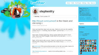 TWITRER: Stephen Fry er en av de mest leste bidragsyterne p� mikrobloggingstjenesten Twitter.