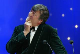 �RETS NERD: Komiker Stephen Fry har 30.000 venner p� Twitter. Foto: SCANPIX
