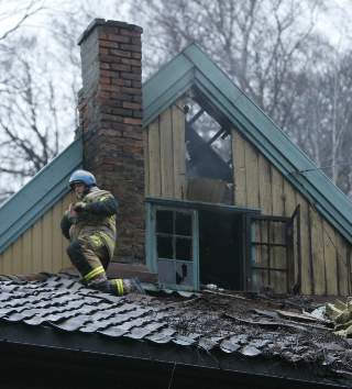 SISTE SLUKKING: Telthusbakken torsdag morgen.
Foto: Lise �serud / SCANPIX